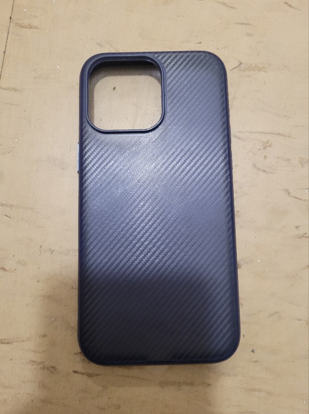 Protective Black Carbon-Texture Phone Case